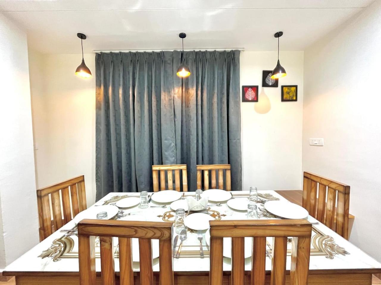 2 Bhk Serviced Luxury Apt & Bonfire & Garden & Pool By Kasauli Vista Buitenkant foto